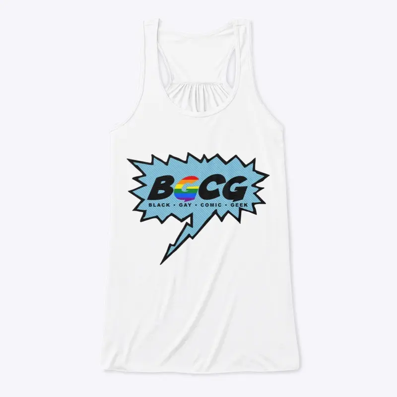 Black Gay Comic Geek Logo