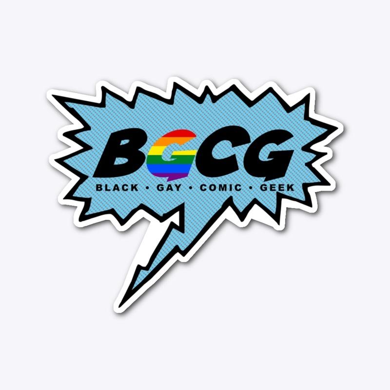 Black Gay Comic Geek Logo