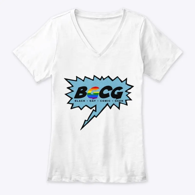 Black Gay Comic Geek Logo